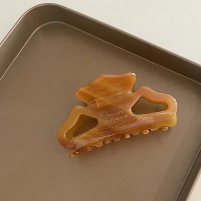 Korea imported France acetic acid grab clip hollow medium hair grab plate hair shark clip hairpin grab clip