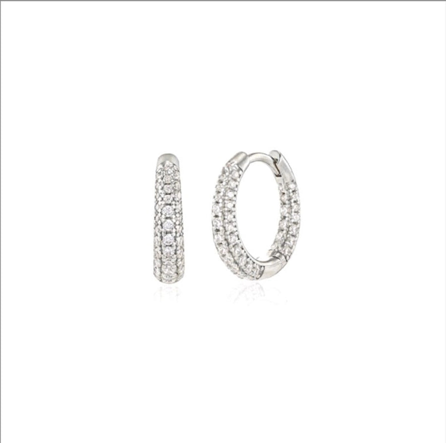 1 Pair IG Style Simple Style Geometric Inlay Copper Zircon Gold Plated Earrings