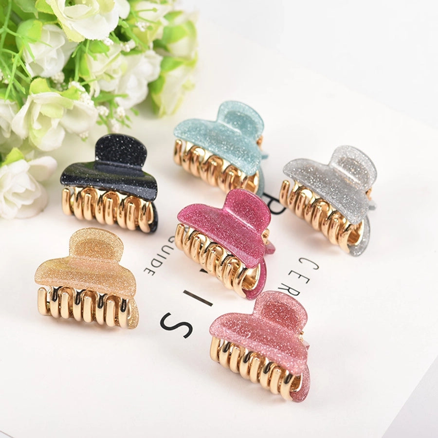 simple style solid color arylic stoving varnish hair claws