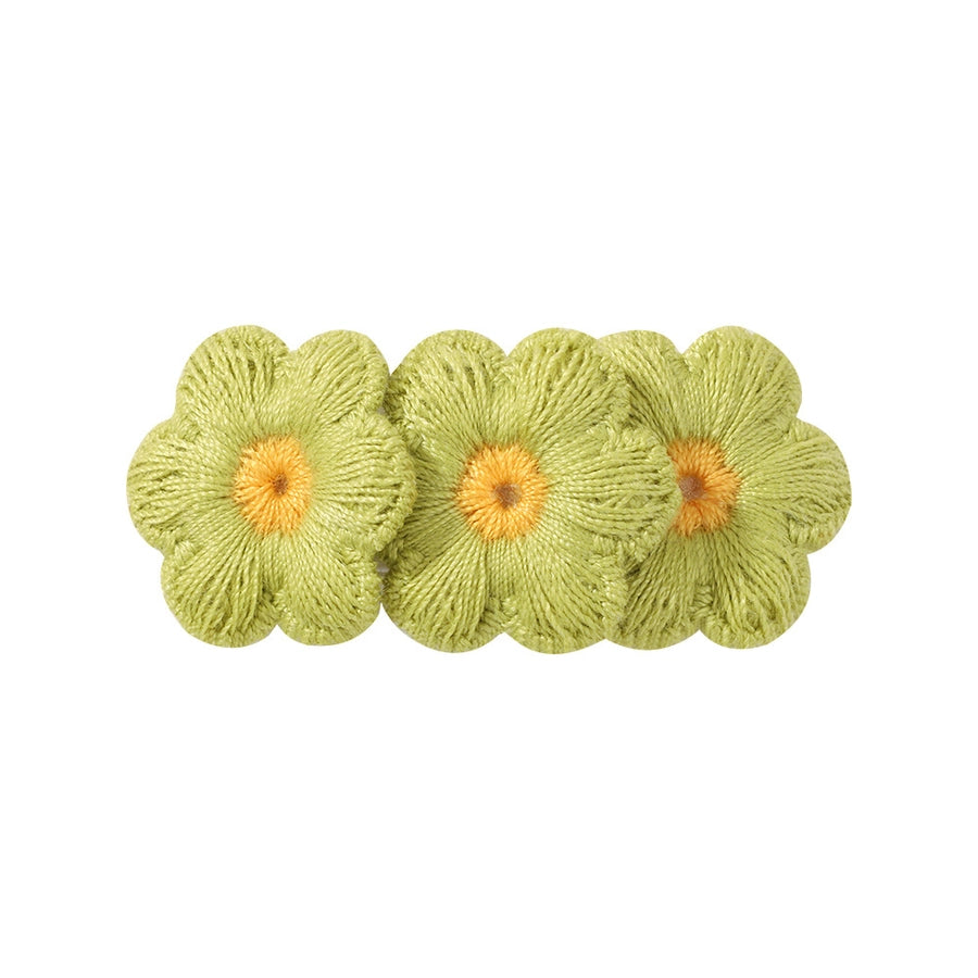 Kid'S Pastoral Flower Cloth Hair Clip