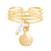 Copper Devil's Eye Starfish Cat Claws Charm Rings Open Rings