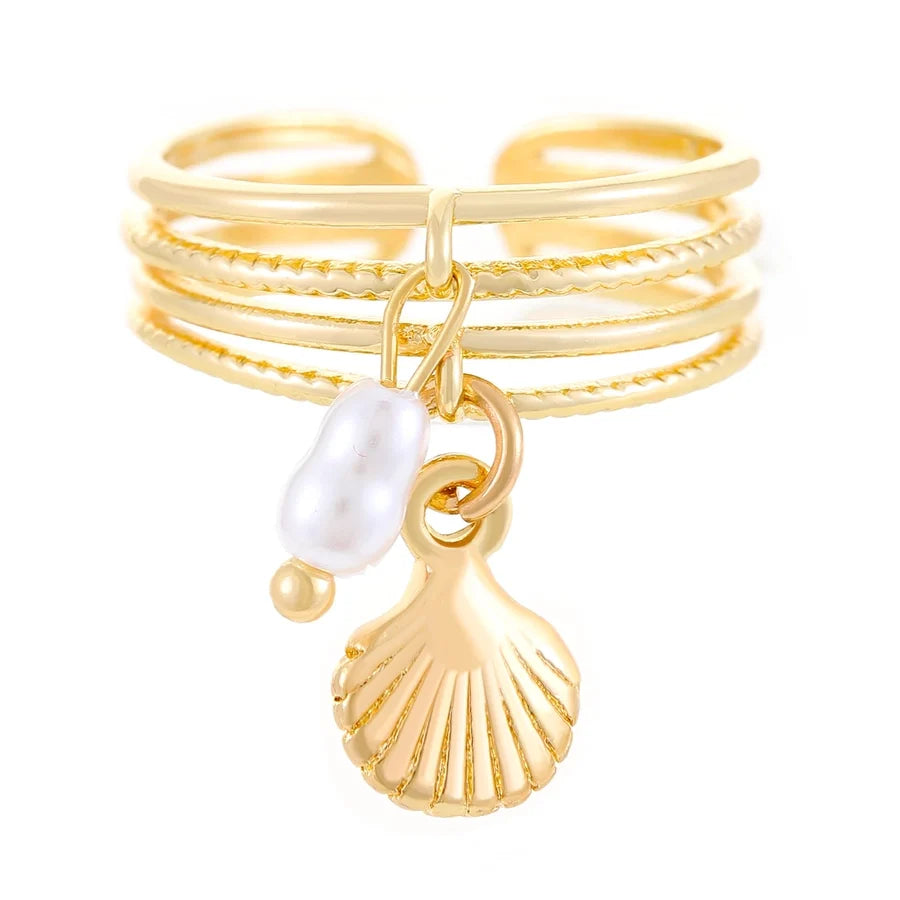 Copper Devil's Eye Starfish Cat Claws Charm Rings Open Rings