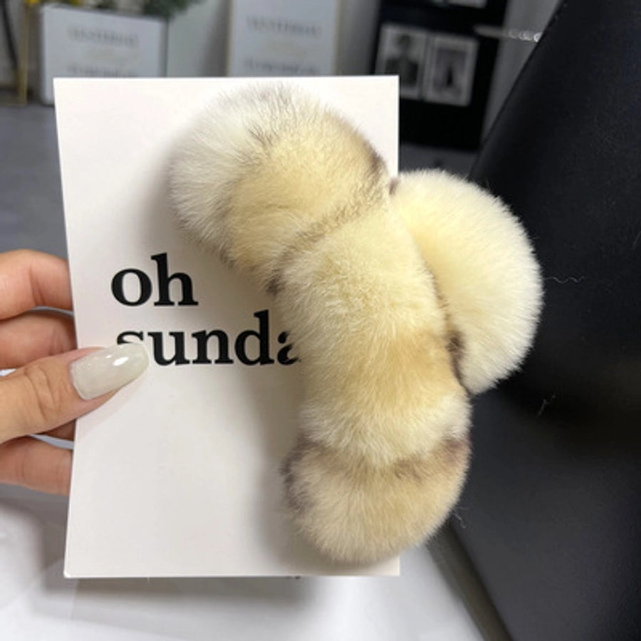 cute solid color rex rabbit fur hair claws