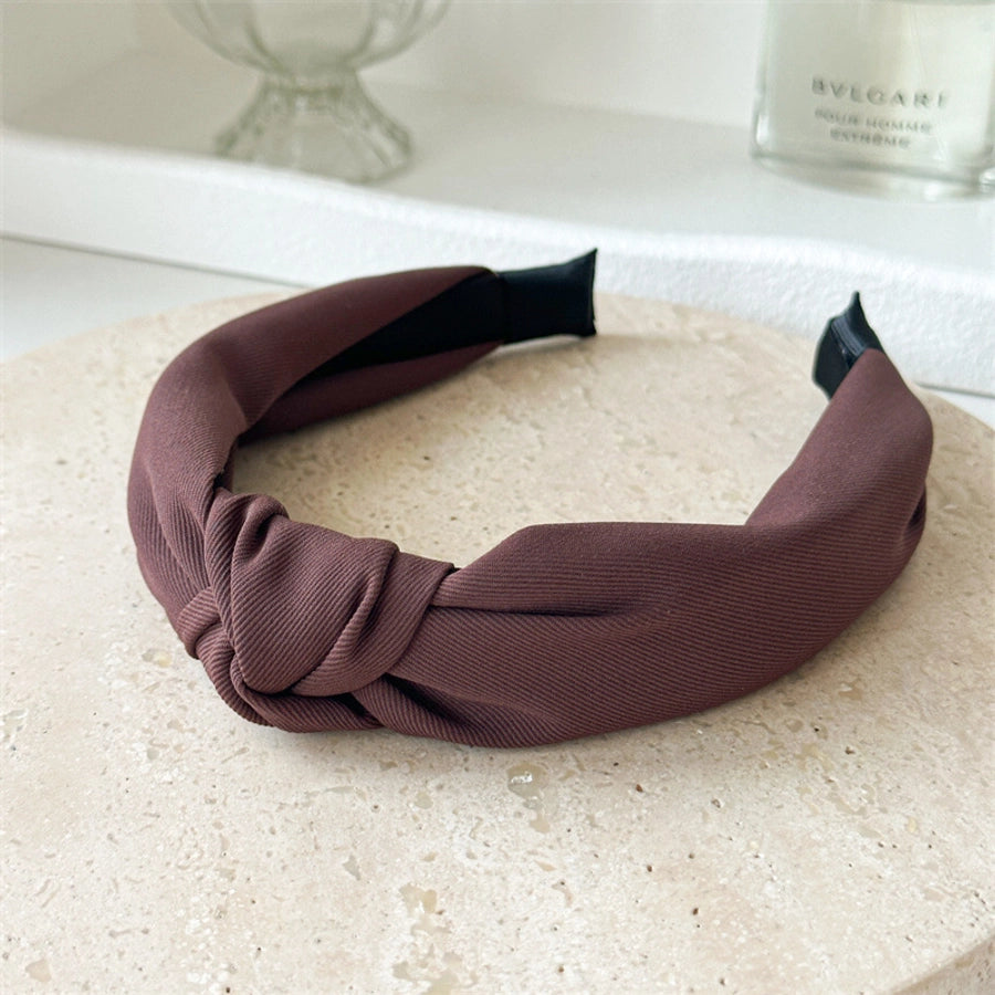 Women's Simple Style Solid Color Cloth Hair Band
