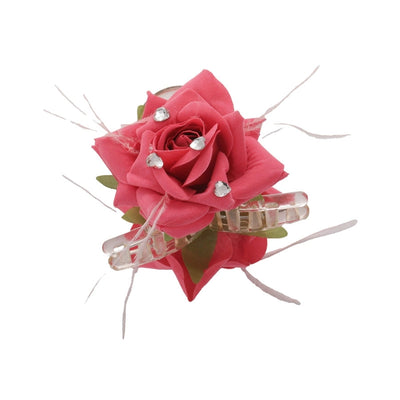 Women's Elegant Vacation Romantic Flower Arylic Cloth Flowers Hair Clip