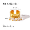 Jewelry Vintage Style Simple Style Geometric 304 Stainless Steel 18K Gold Plated Open Rings