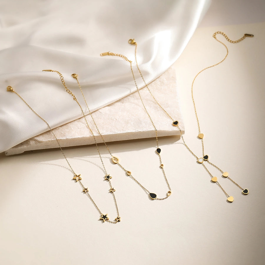 Jewelry Simple Style Commute Geometric 304 Stainless Steel Pendant Necklace