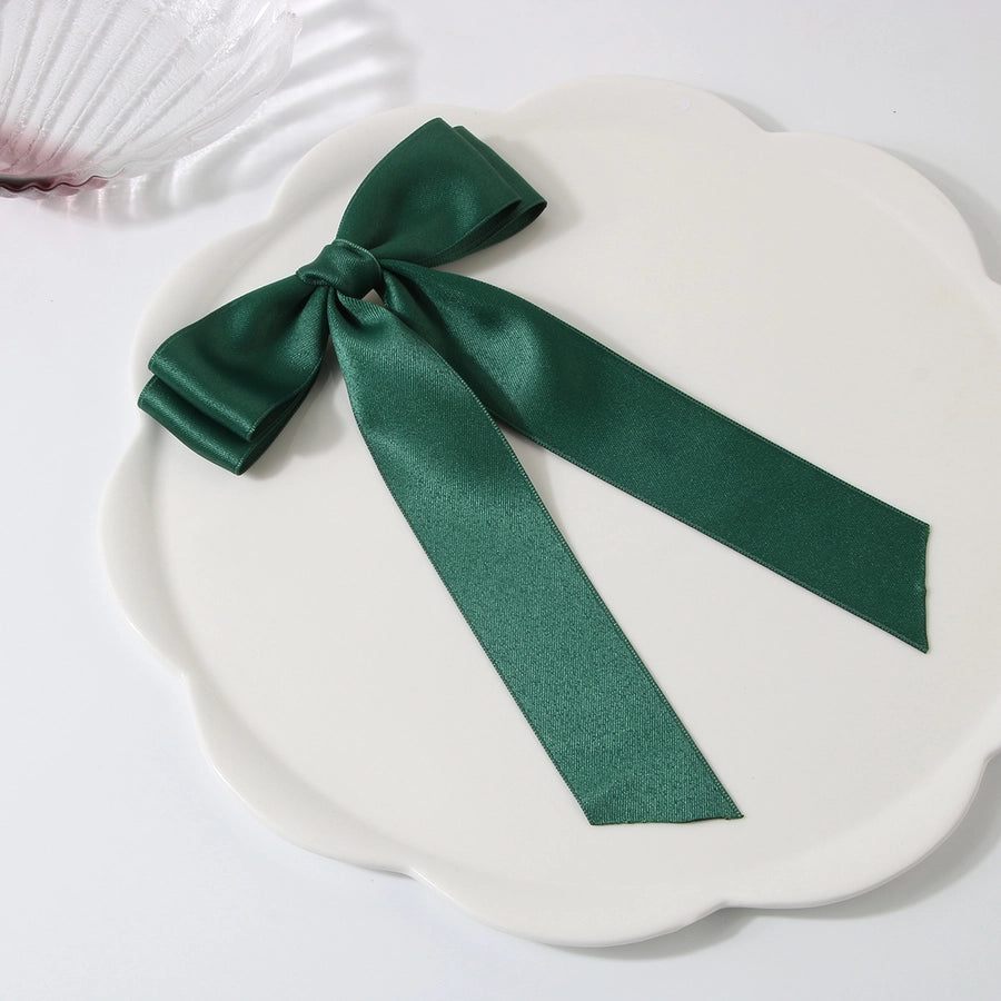 Guanyang  New Arrival 4cm Polyester Cotton Double-Layer Bow Hair Clip Hairpin Lady Updo Word Duckbilled Hair Accessories