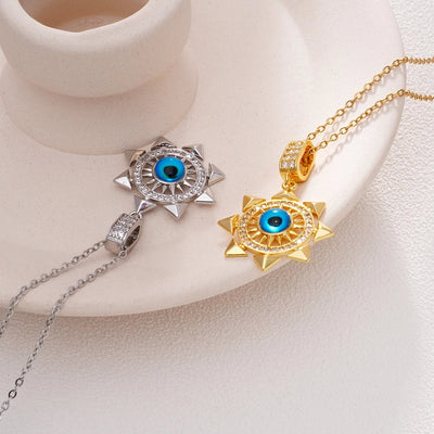 Jewelry Glam Lady Sexy Eye 304 Stainless Steel Copper Pendant Necklace