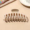 fashion solid color plastic metal hair claws 1 piece
