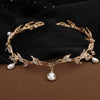 Korean-style eyebrow pendant wedding headdress bridal jewelry alloy rhinestone headband crown princess hair accessories wedding accessories
