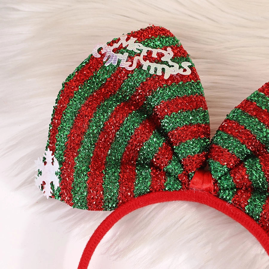 cartoon style plaid bow knot cloth hair band 1 piece