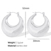 1 Pair Elegant French Style Commute U Shape Semicircle Polishing Plating 304 Stainless Steel 18K Gold Plated Earrings