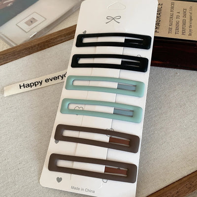 simple style classic style solid color alloy hair clip