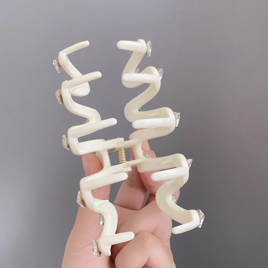 cute solid color arylic hair claws