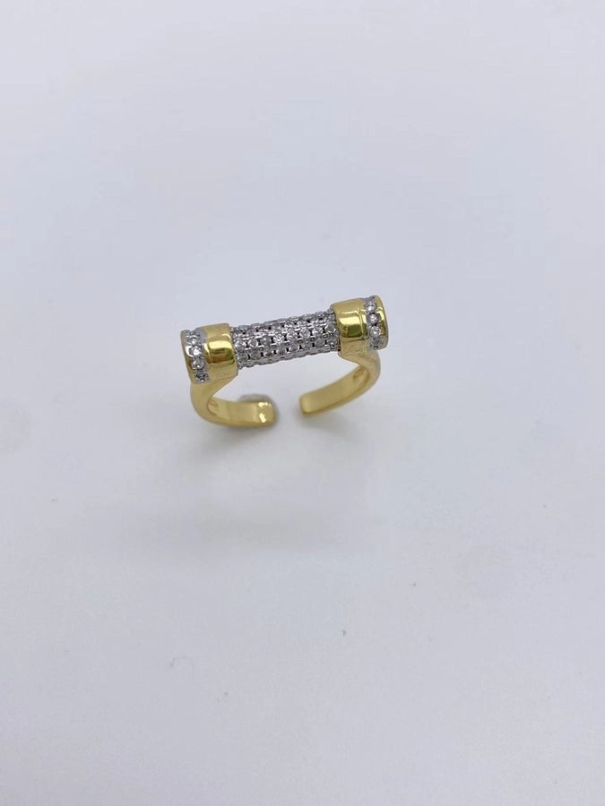 Jewelry Retro Classic Style Geometric Copper Zircon Mixed Metal Rings Bracelets