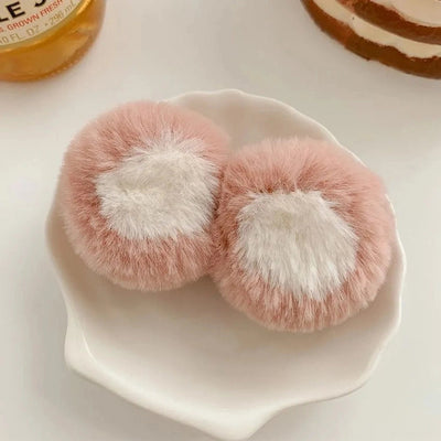 Salt Sweet Plush Ear Clip Three-dimensional Cartoon Clip Super Cute Girl's Heart Bangs Clip Pair Clip Japanese and Korean Hair Accessories