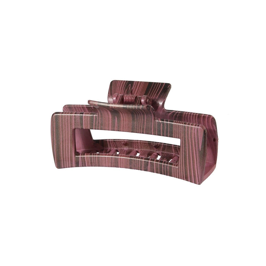 retro leopard plastic printing hair claws 1 piece