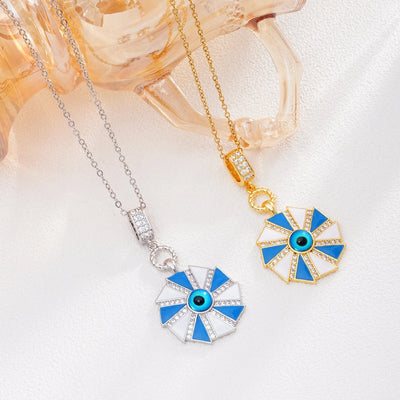 Jewelry Glam Lady Sexy Eye 304 Stainless Steel Copper Pendant Necklace