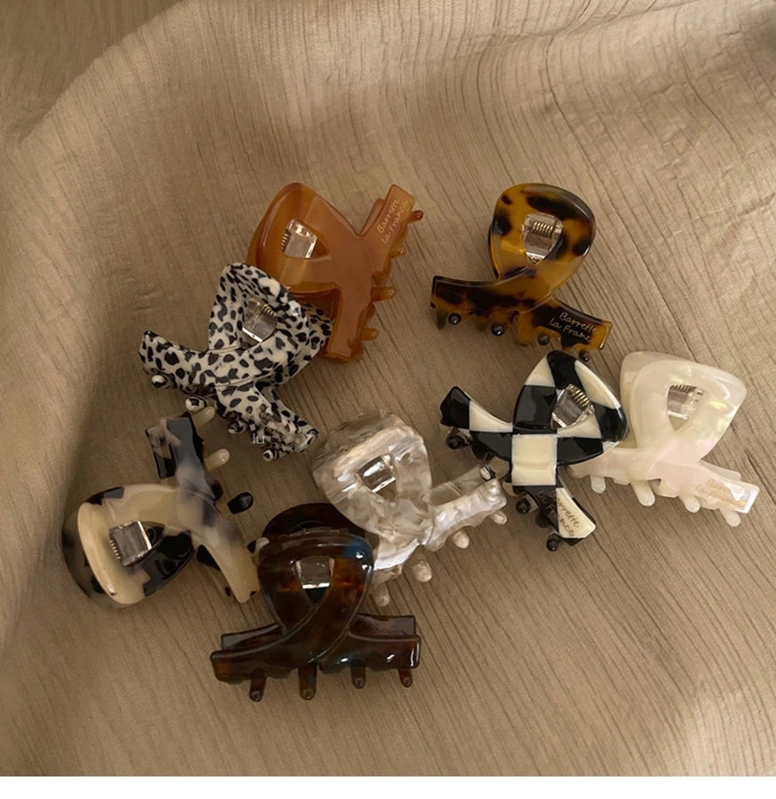 classic style solid color acetic acid sheets polishing hair claws