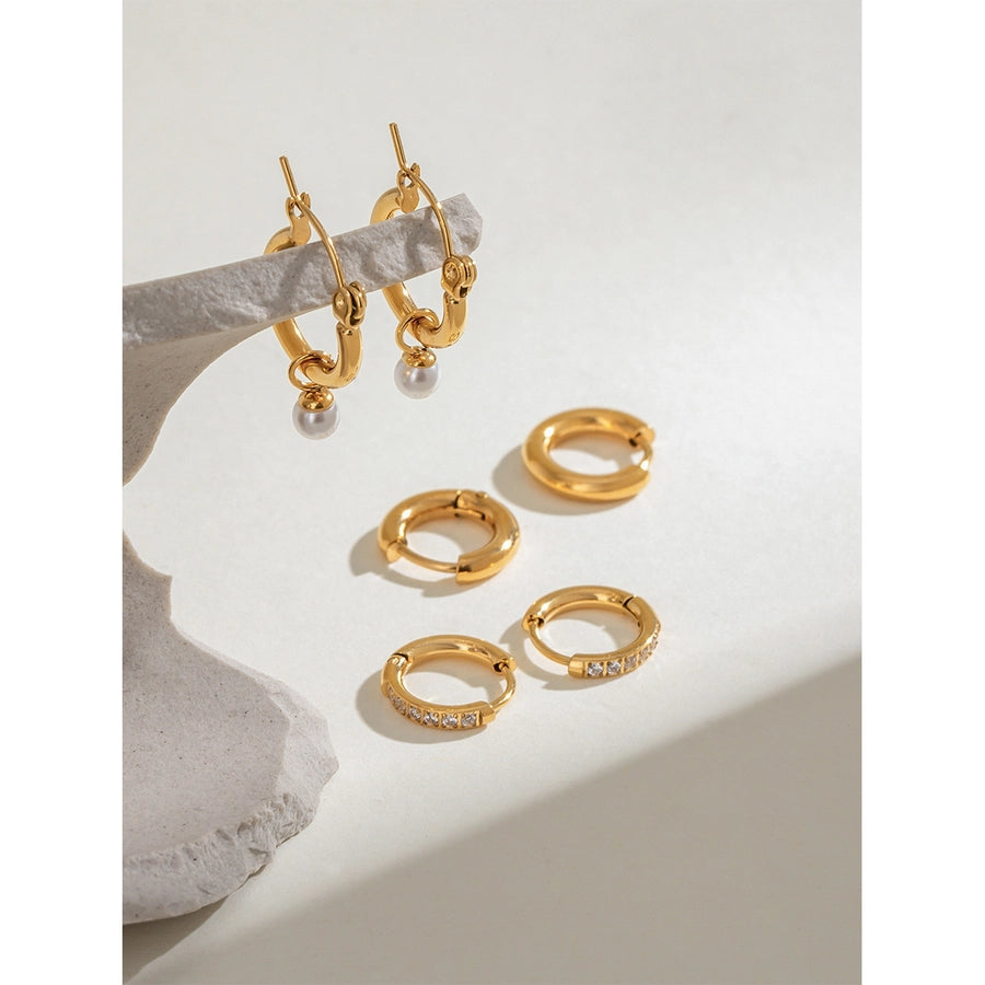 1 Set Simple Style Classic Style Geometric 304 Stainless Steel Earrings