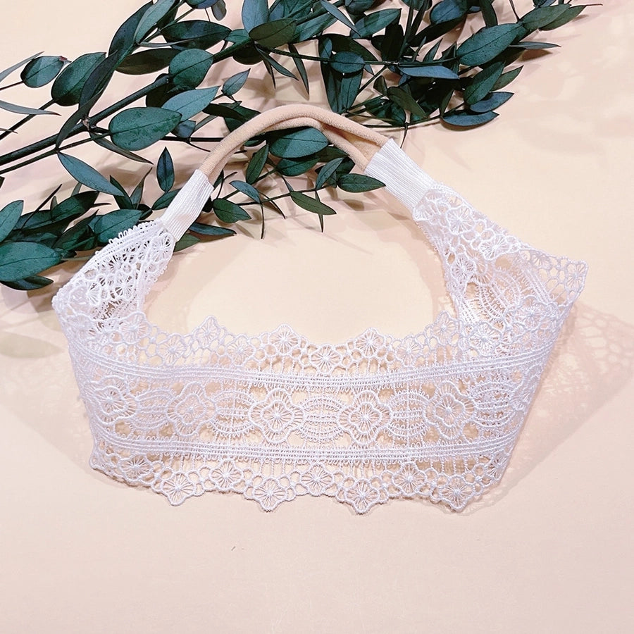 sweet flower cloth lace hair band