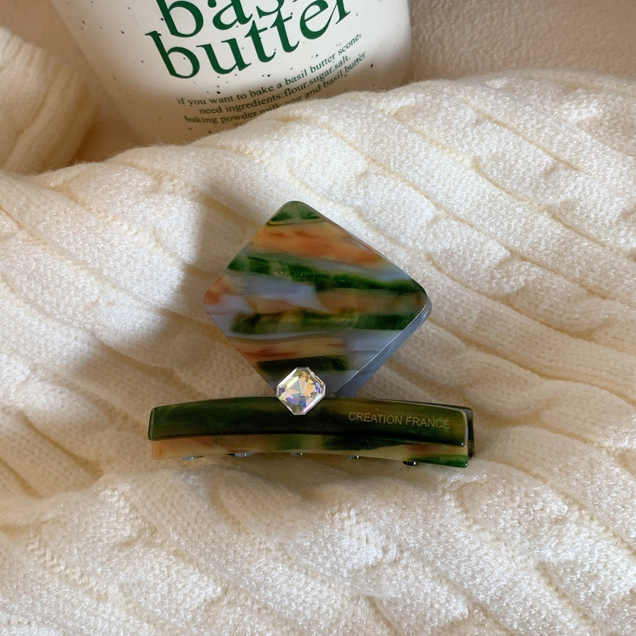 women's classic style square acetic acid sheets hair claws