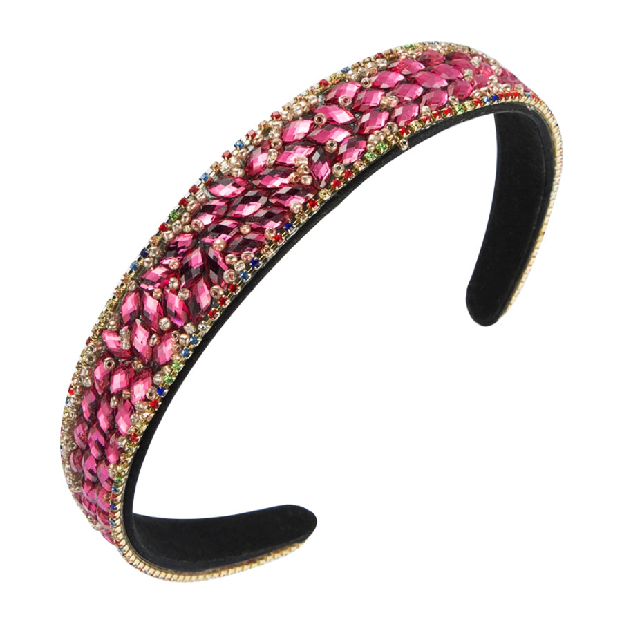 trendy headband color full diamond hairband