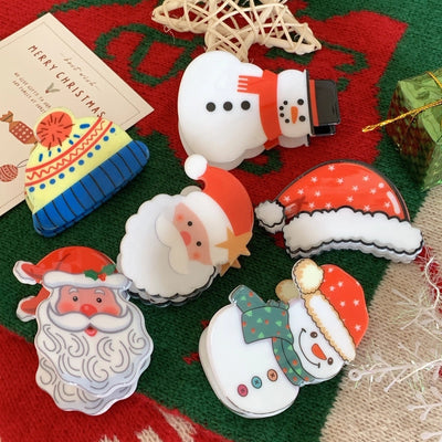 Christmas Cute Women's Christmas Hat Christmas Tree Santa Claus Arylic Hair Claws