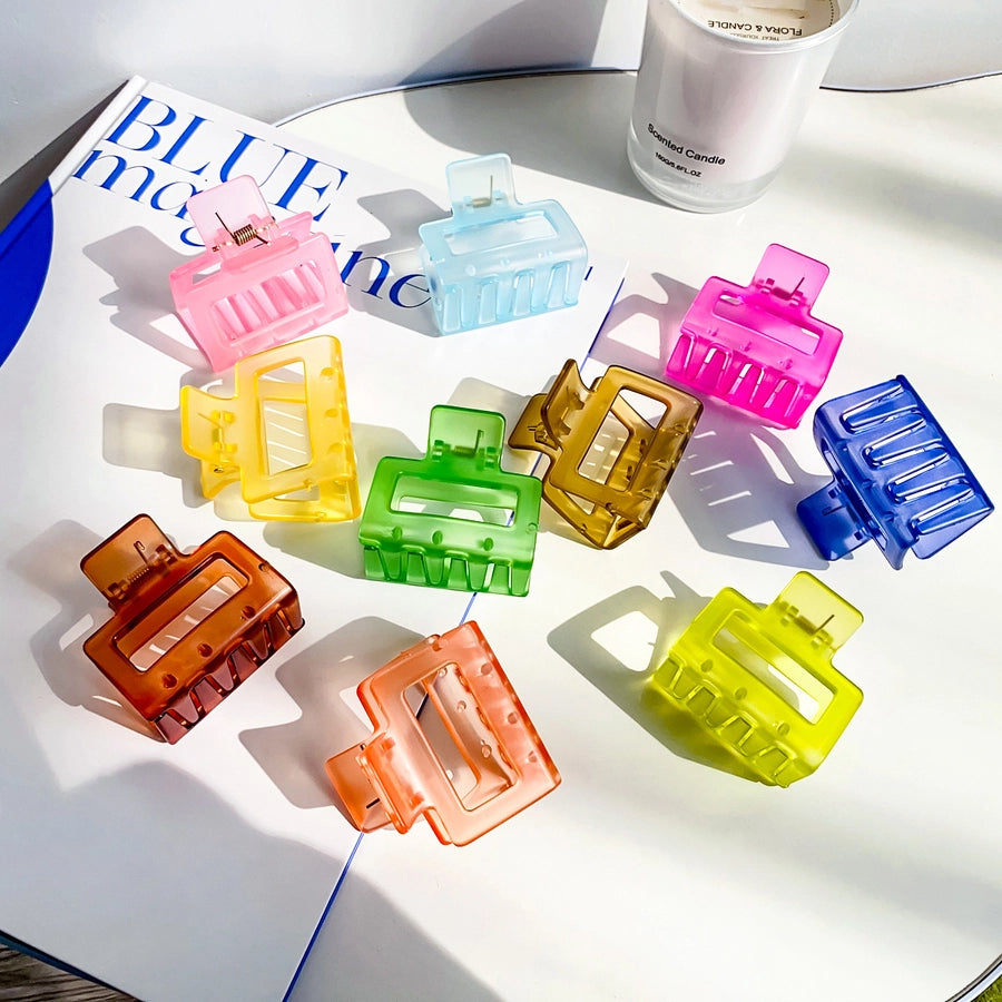 simple style solid color  ps handmade hair claws 1 piece