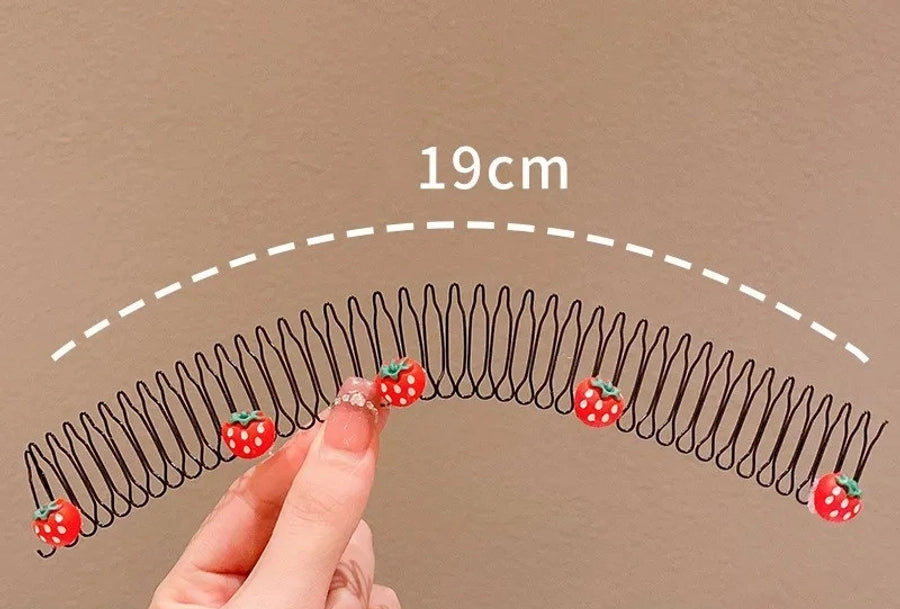 kid's cute cartoon fruit cloth hair band