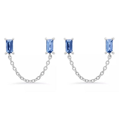 1 Pair Casual Elegant Geometric Copper Zircon 24K Gold Plated Drop Earrings