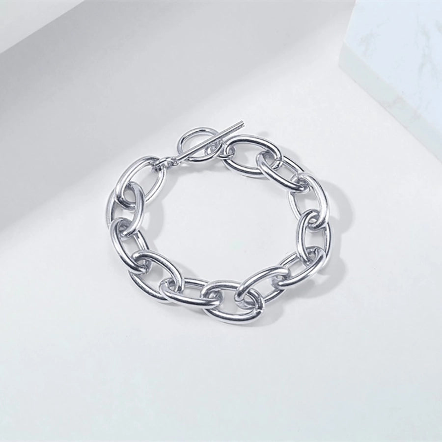 Elegant Simple Style Streetwear Solid Color 304 Stainless Steel 18K Gold Plated Bracelets In Bulk