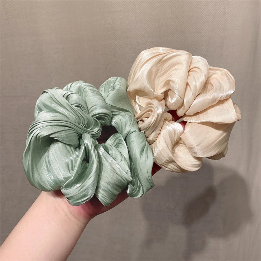 simple style solid color cloth hair tie