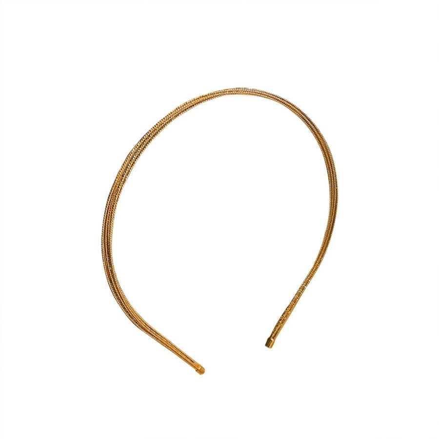 new simple gold thin headband