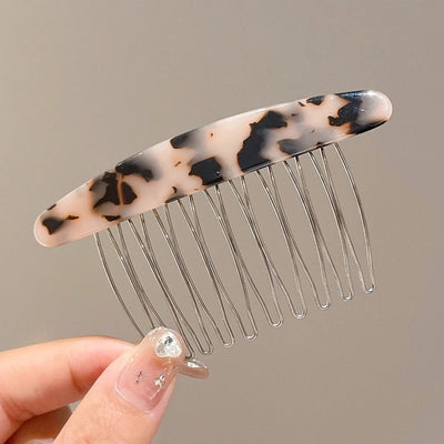 women's simple style geometric alloy insert comb