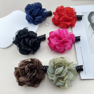 Women's Sweet Simple Style Flower Plastic Cloth Hair Tie
