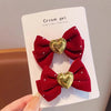 sweet bow knot cloth hair clip