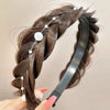 women's elegant solid color wig plastic hair band