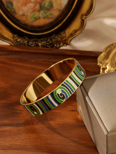 Bohemian Geometric 306 Stainless Steel Bangle In Bulk