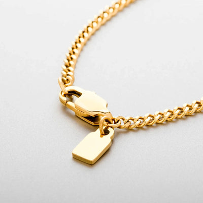 Jewelry Hip-Hop Simple Style Solid Color 304 Stainless Steel 18K Gold Plated White Gold Plated Necklace