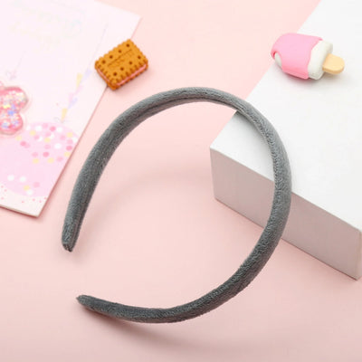 simple style plaid cloth hair band 1 piece