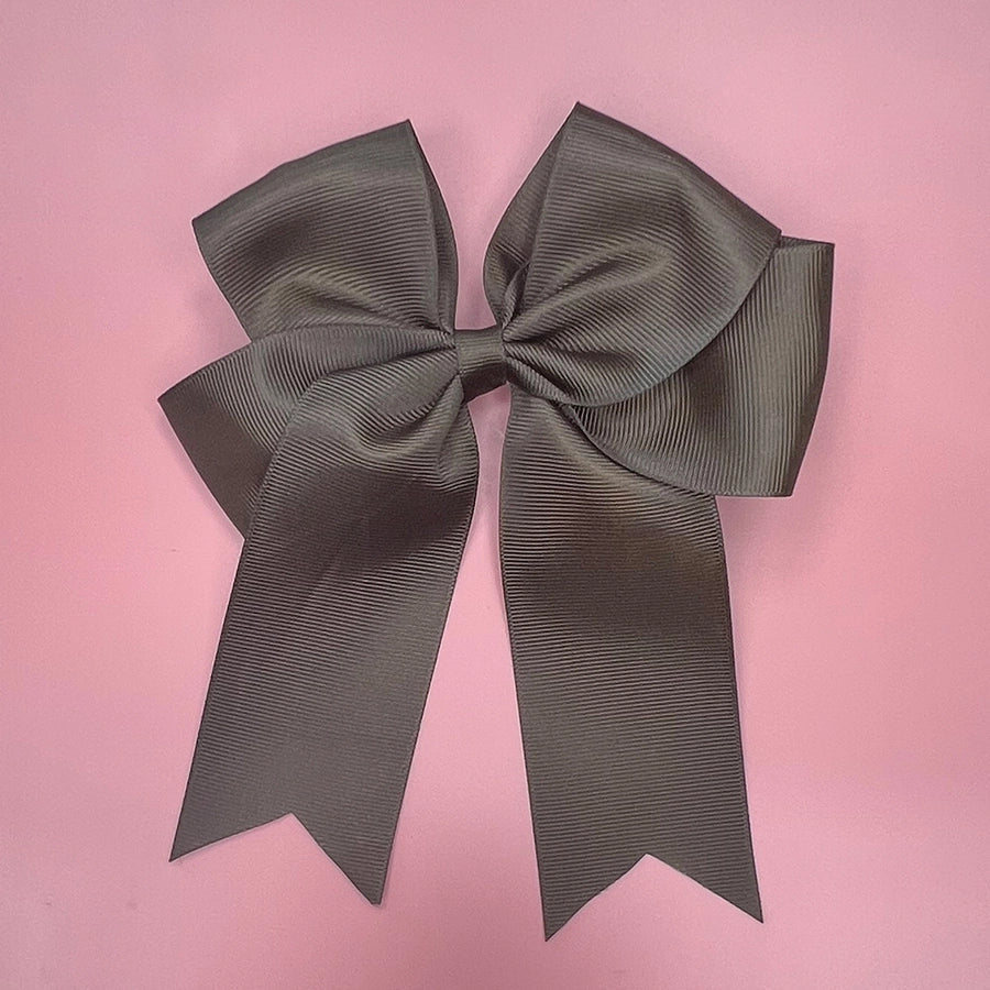fashion solid color cloth bowknot hair clip 1 piece