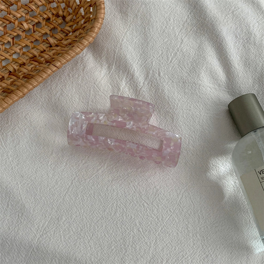 fashion color block acetic acid sheets hair claws 1 piece