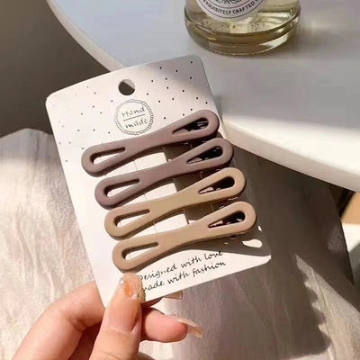 retro geometric metal stoving varnish hair clip