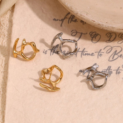 1 Pair Simple Style Geometric 304 Stainless Steel Ear Studs