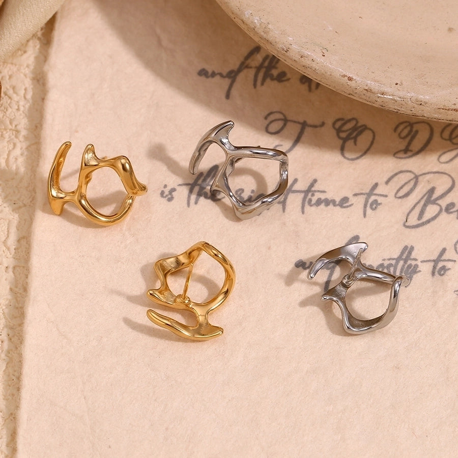 1 Pair Simple Style Geometric 304 Stainless Steel Ear Studs