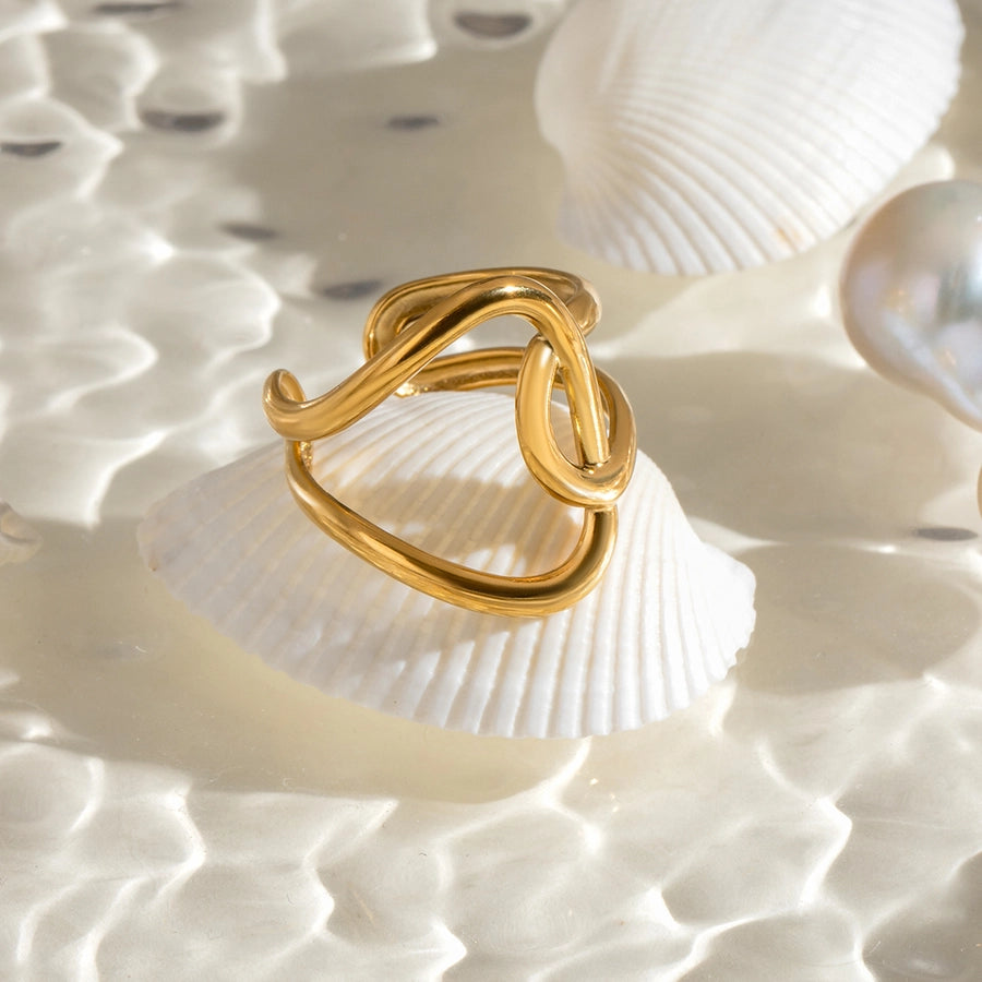 Jewelry Simple Style Classic Style Geometric 304 Stainless Steel Open Rings