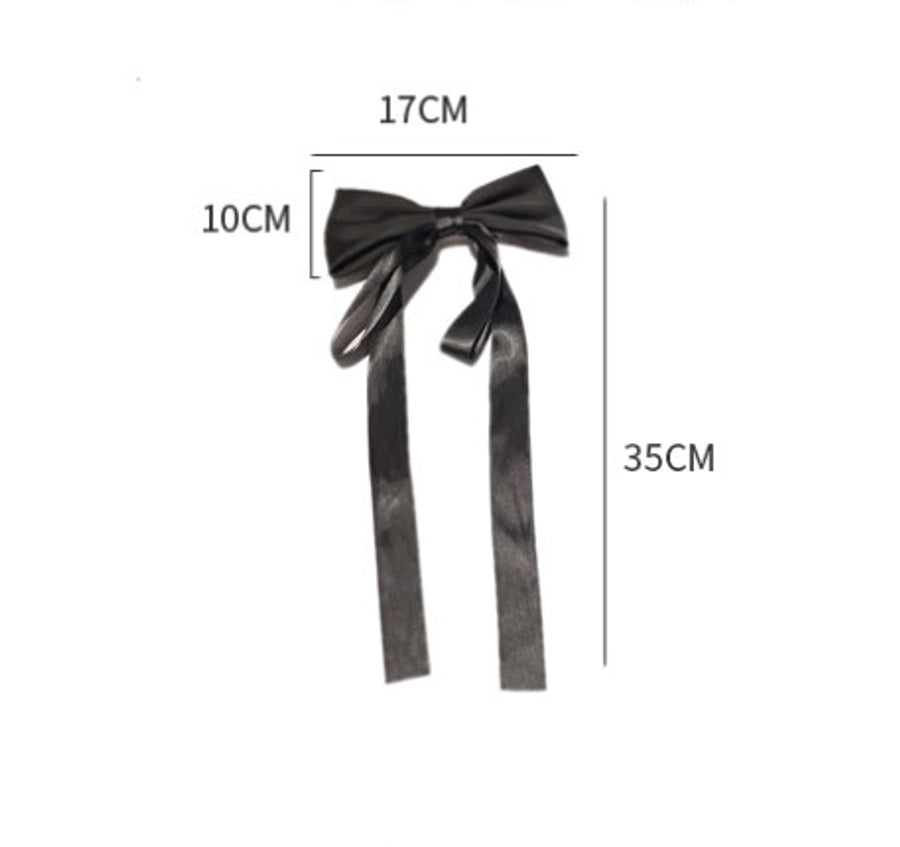 women's simple style bow knot cloth hair clip