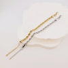 Elegant Classical Classic Style Twist 201 Stainless Steel Gold Plated Bracelets In Bulk